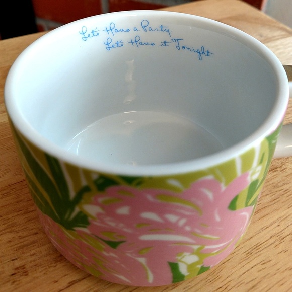 LILLY PULITZER 5pc Porcelain Stacking Espresso Mug - Picture 6 of 6